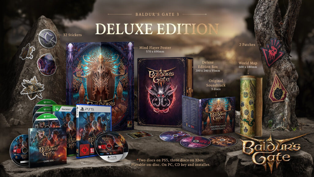 Edição física Deluxe de Baldur’s Gate III é anunciada