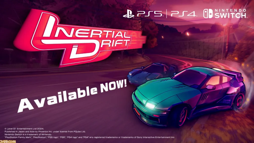 Inertial Drift chega ao Switch, PS4 e PS5 hoje desafiando os jogadores