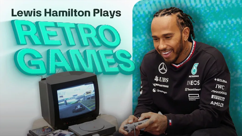 Lewis Hamilton joga Driver e outros clássicos de PS1