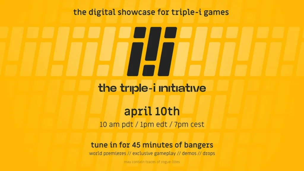 Confira todos os anúncios da transmissão The Triple-i Initiative