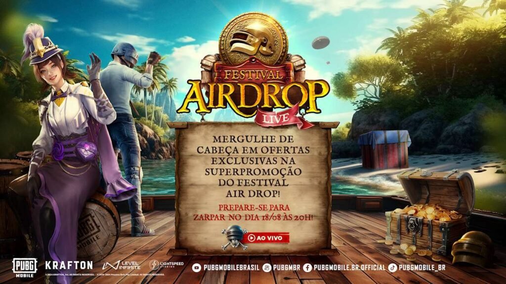Livestream com temática pirata agita PUBG MOBILE