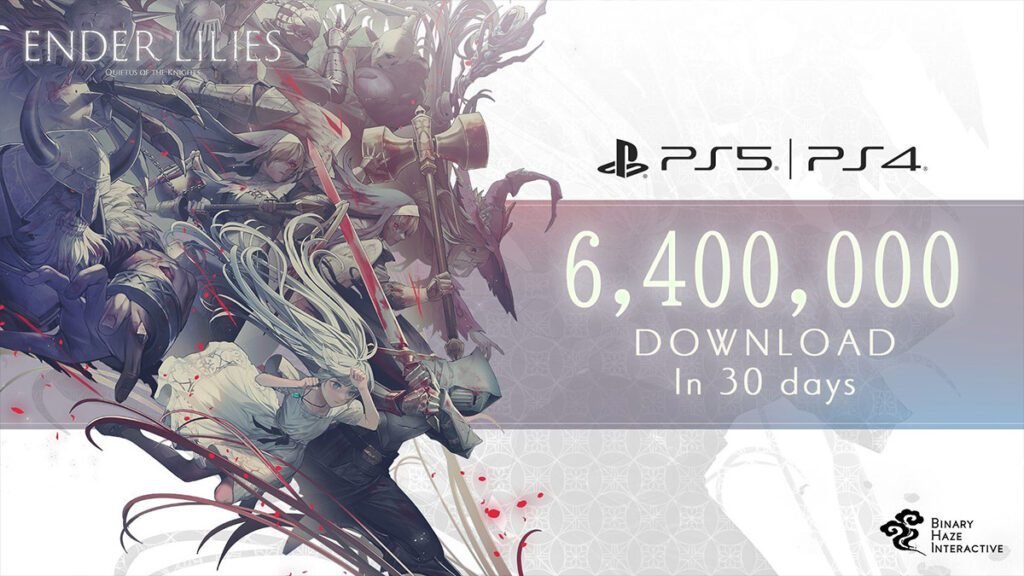 Ender Lilies: Quietus of the Knights é um sucesso no PS Plus com mais de 6,4 milhões de downloads