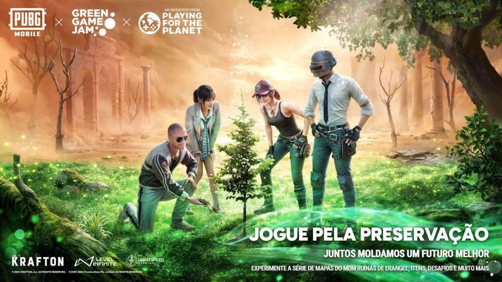 PUBG MOBILE anuncia iniciativa de proteção ambiental, Play for Green
