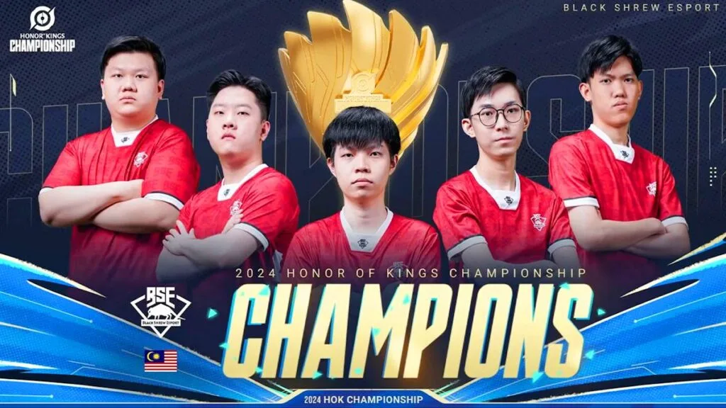 Black Shrew Esports é campeã do Honor of Kings Championship 2024