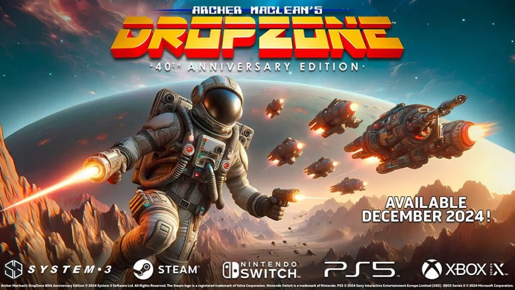 Archer Maclean’s DropZone 40th Anniversary Edition é anunciado para consoles e PC