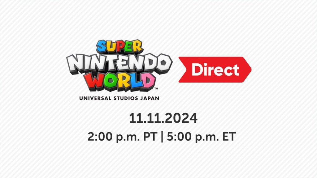 Super Nintendo World Direct marcado para 11 de novembro