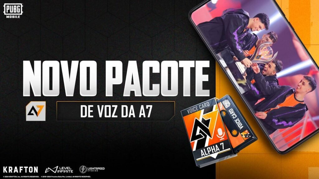 PUBG MOBILE recebe pacote de voz da Alpha7 nesta semana
