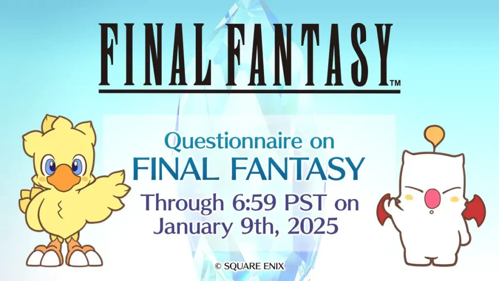 Square Enix realiza pesquisa com os fãs de Final Fantasy
