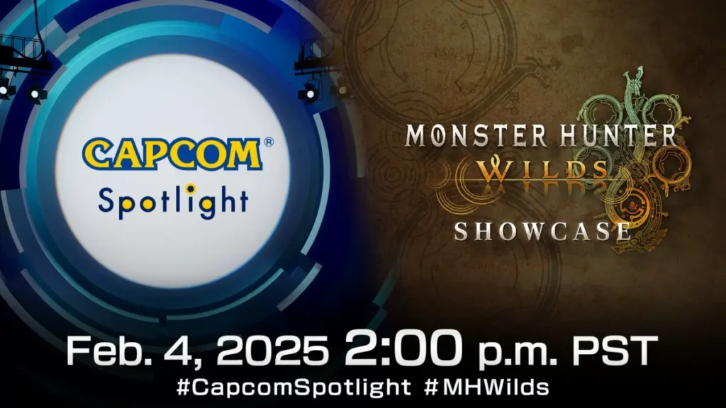 Transmissão Capcom Spotlight + Monster Hunter Wilds Showcase acontece em 4 de fevereiro
