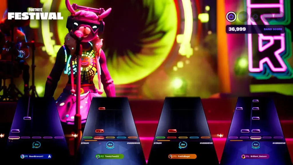 Fortnite Festival recebe multiplayer local em 14 de janeiro