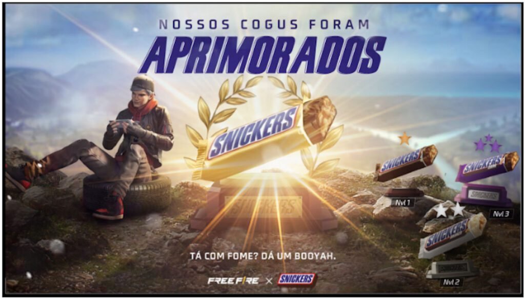 Free Fire x Snickers collab artwork