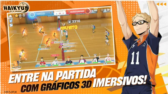 HAIKYU!! FLY HIGH - Partidas 3D
