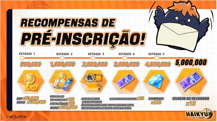 HAIKYU!! FLY HIGH - recompensas