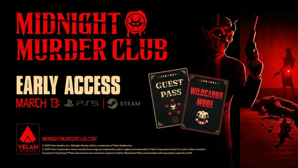 Midnight Murder Club será lançado em 13 de março em Early Access