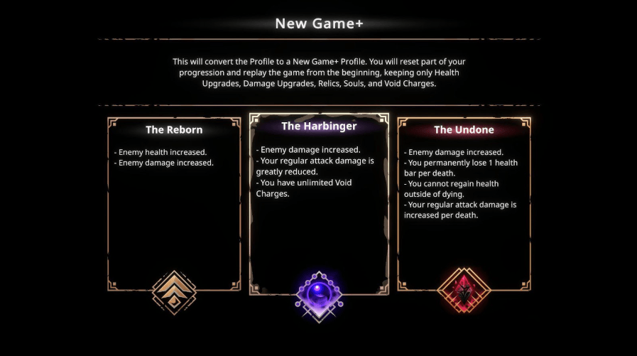 Voidwrought - New game +