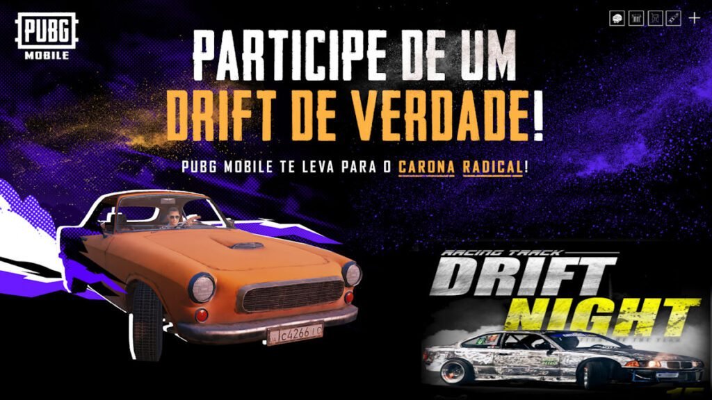 PUBG MOBILE anuncia participação em noite de drift com influenciadores e experiências radicais em São Paulo
