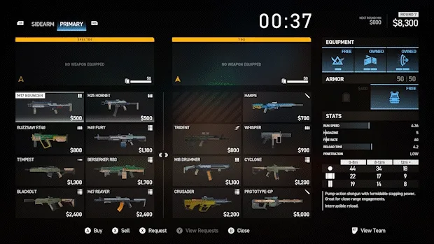 Menu de compra - Spectre Divide