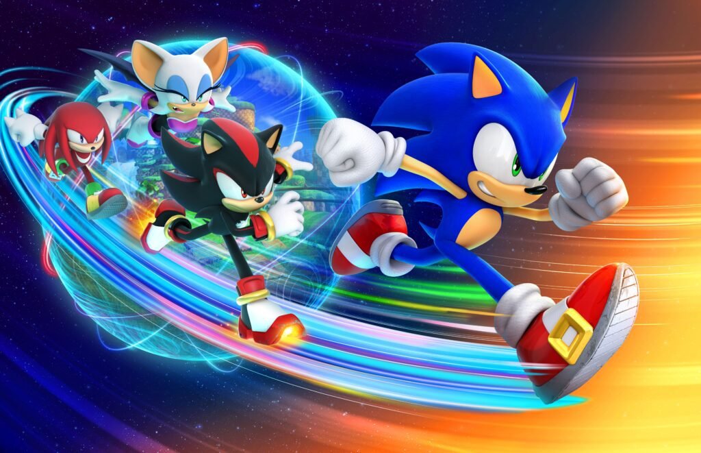 Racing Around th World Sonic artwork