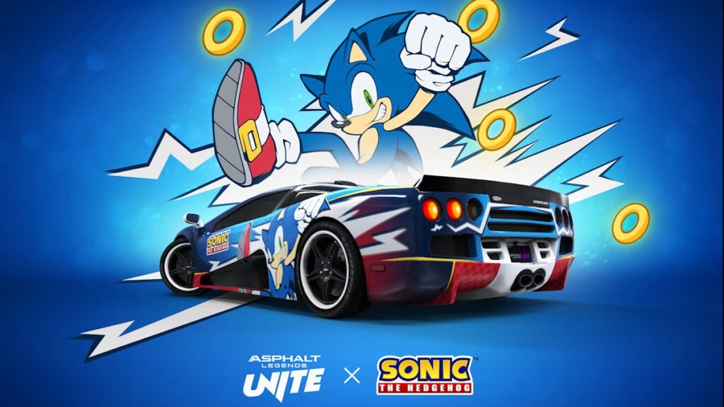 Sonic The Hedgehog x Asphalt Legends Unite - artwork