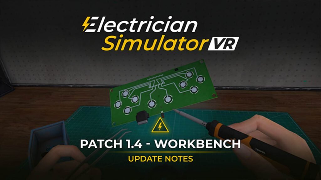 Atualização gratuita do Workbench expande o Electrician Simulator VR!