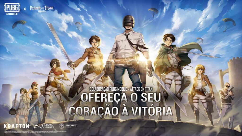 PUBG MOBILE X Attack on Titan collab artwork