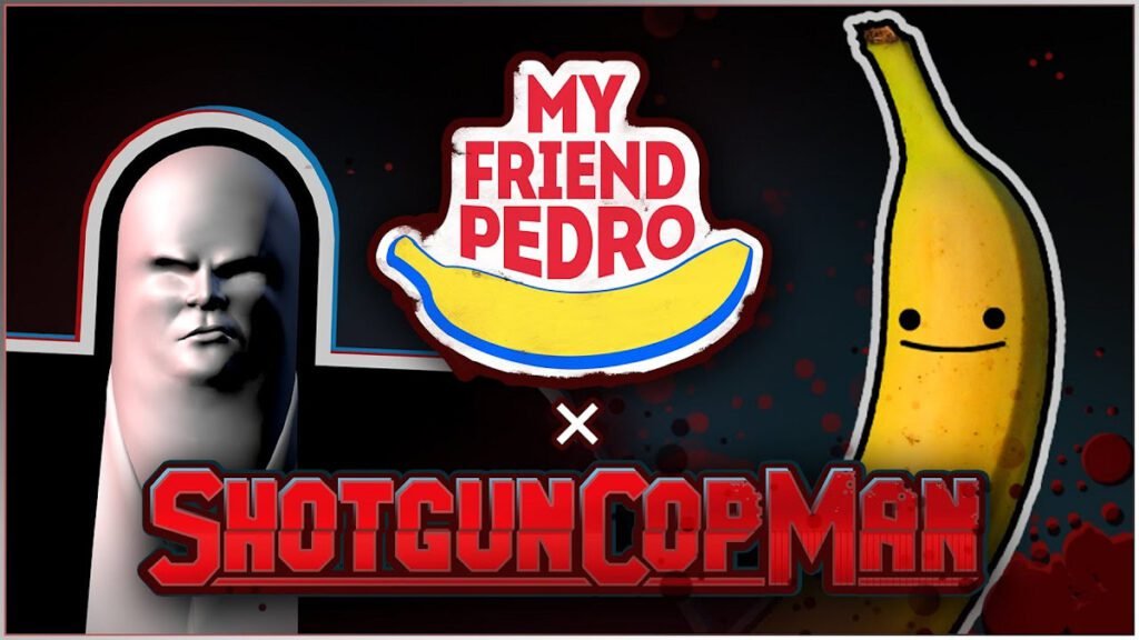 Shotgun Man Cop x My Friend Pedro collab artwork