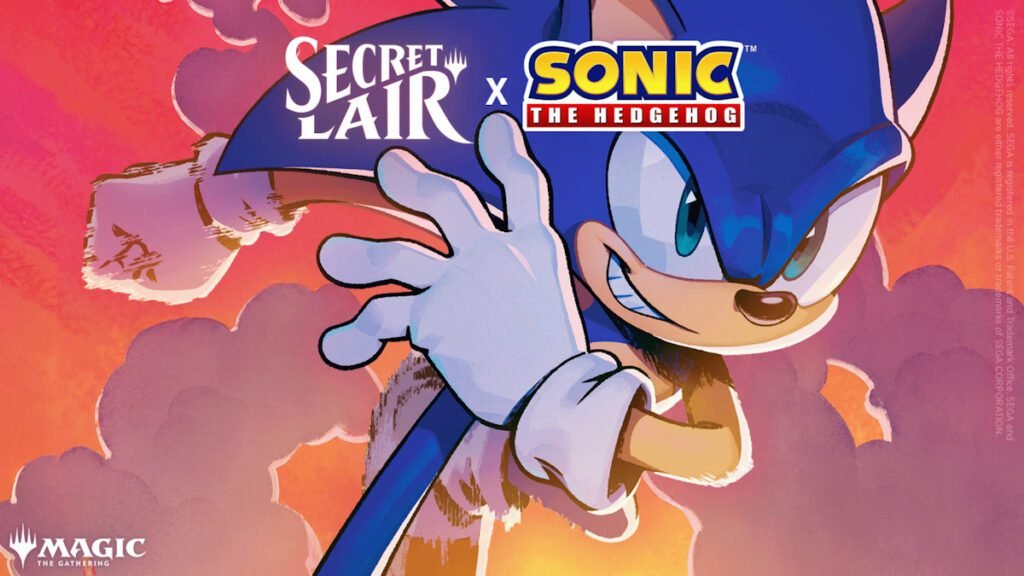 Secret Lair x Sonic The Hedgehog artwork collab GTG