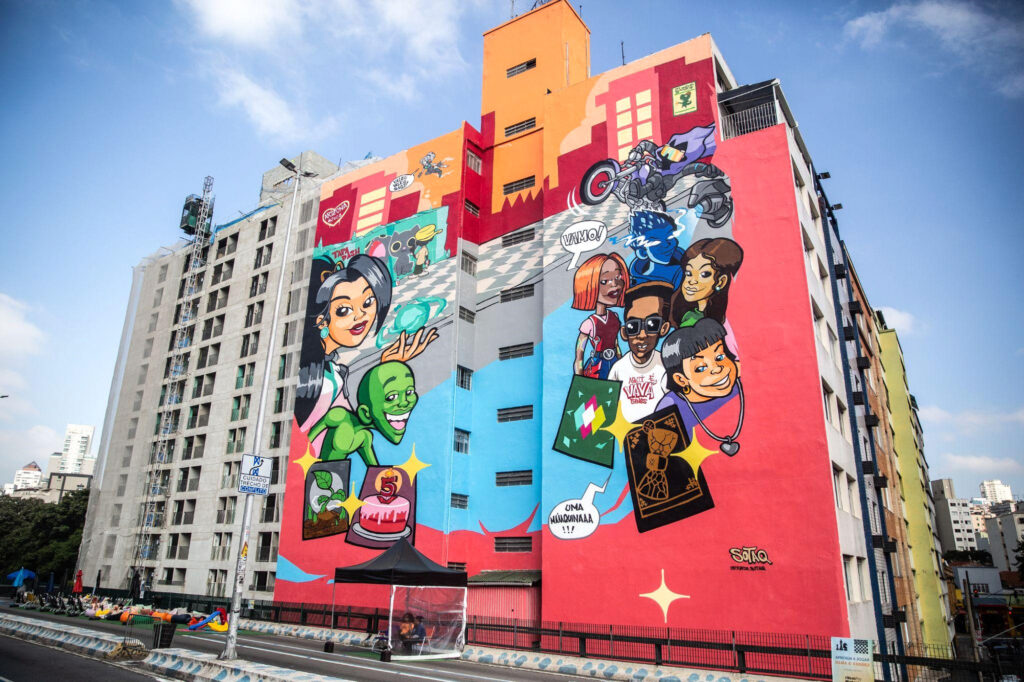Grafite por Ricardo Sotaq - Rua Helvétia, 965 – Minhocão - São Paulo -SP - Brasil - Instagrafite - Ação VALORANT "Aqui é Vavá!"