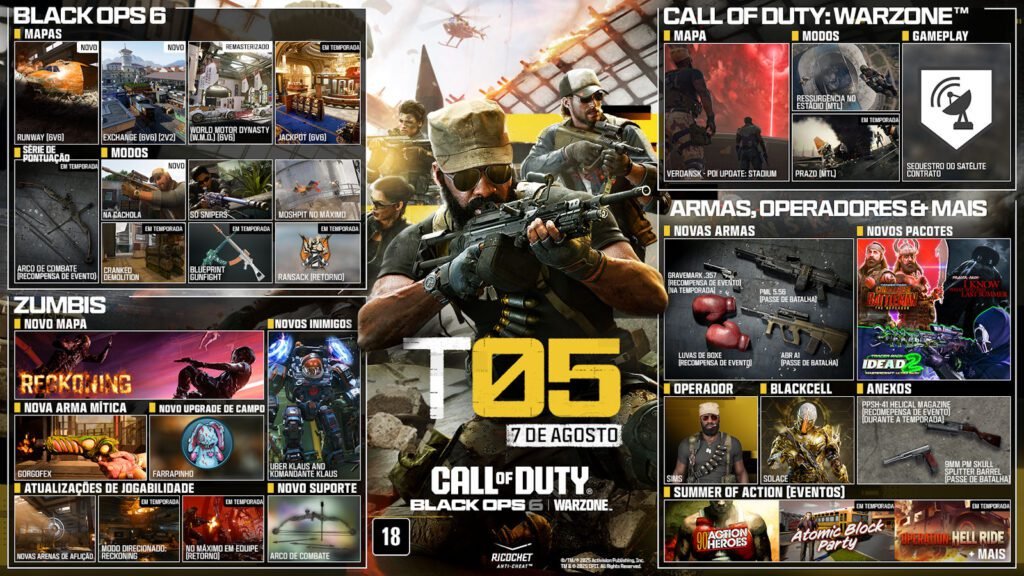 Call of Duty Black Ops 6 & Warzone temporada 5 artwork - Actvision