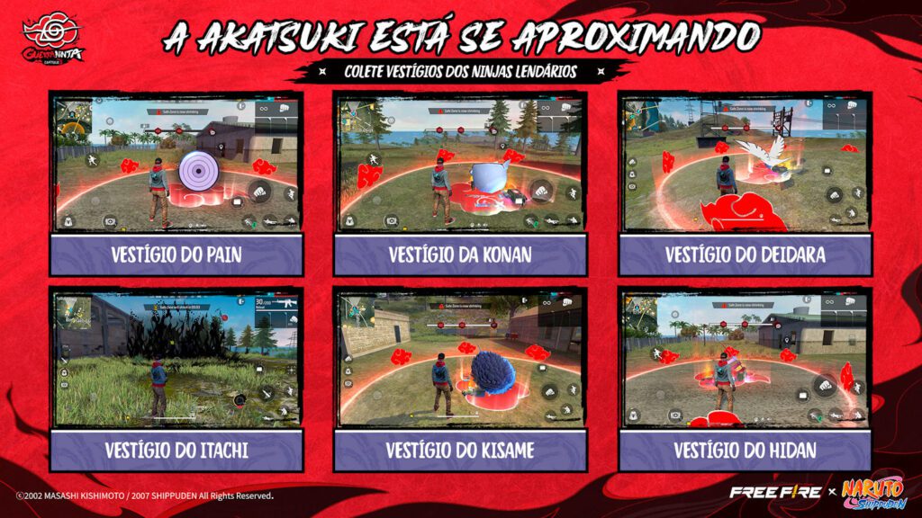 Free Fire x Naruto Vestígios