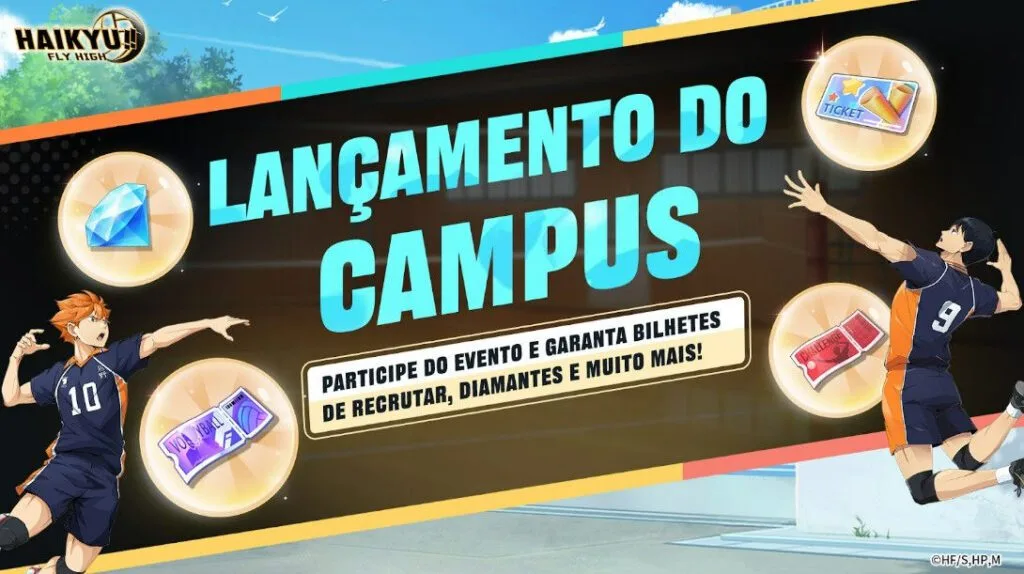HAIKYU!! FLY HIGH - Lançamento Campus