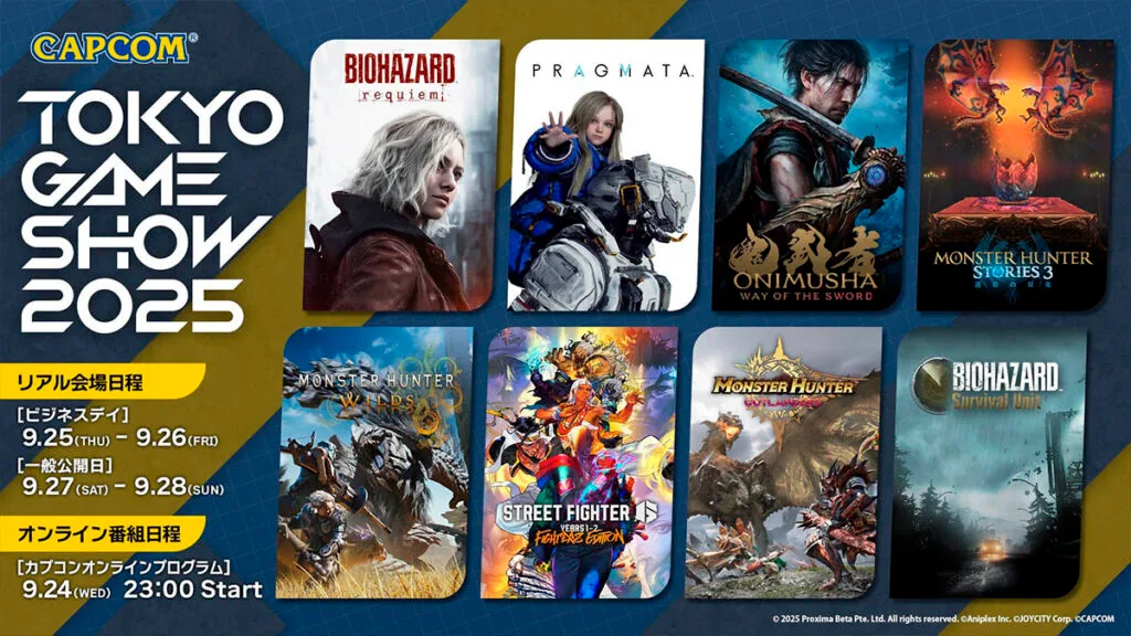 Confira o lineup da Capcom para a Tokyo Game Show 2025