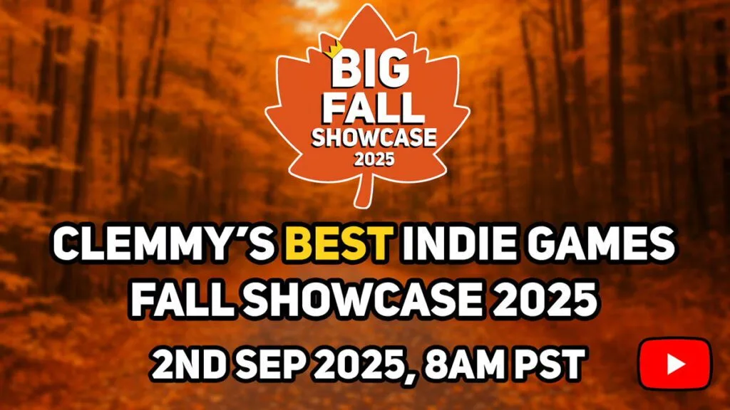 Clemmy's Best Indie Game artwork fall showcase 2025
