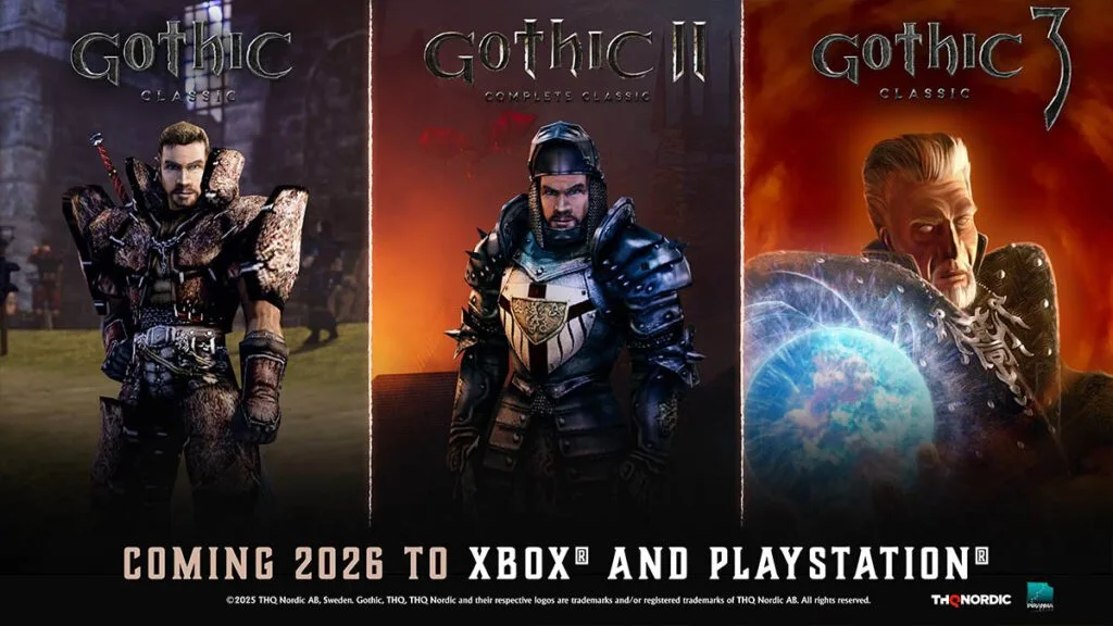 Trilogia Gothic Classic será lançada para consoles em 2026