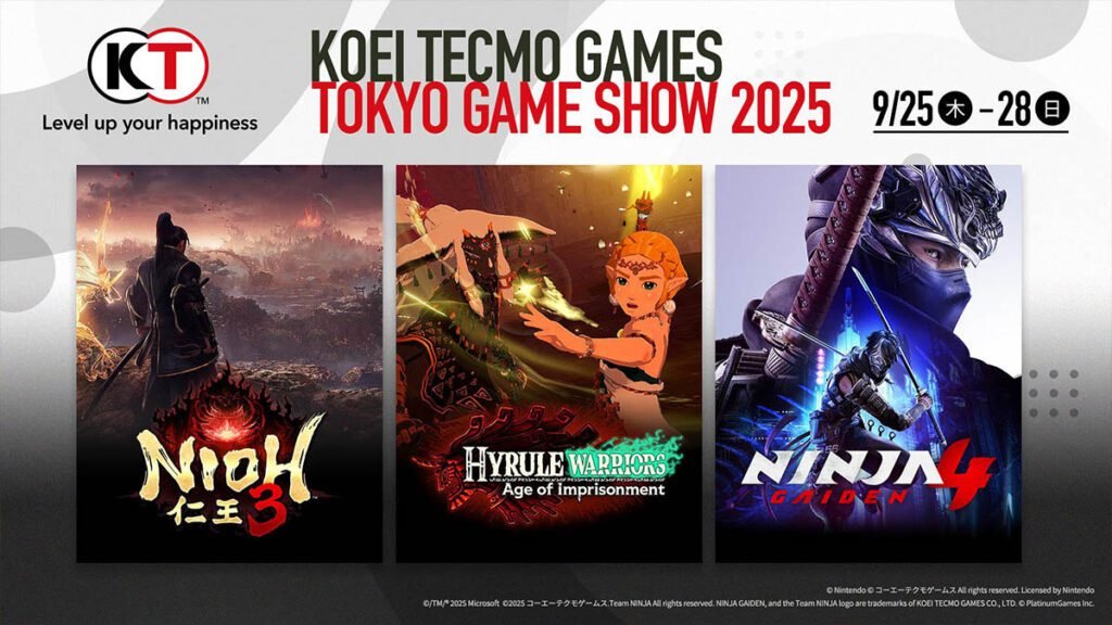 Confira o lineup da Koei Tecmo para a Tokyo Game Show 2025
