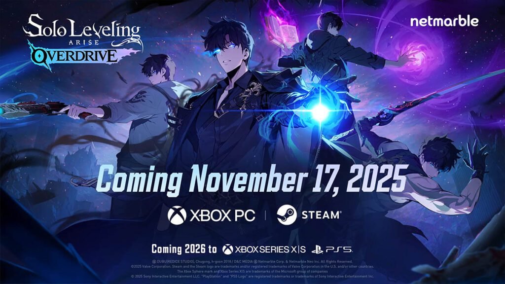Solo Leveling: ARISE OVERDRIVE será lançado em 2026 para PS5 e Xbox Series