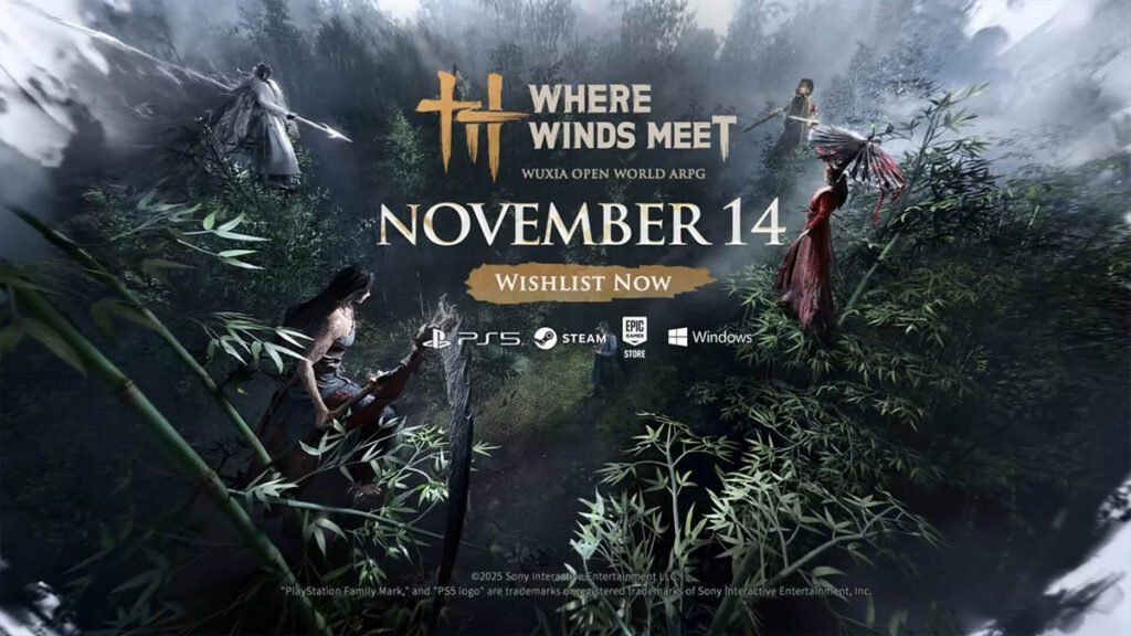 Where Winds Meet será lançado em 14 de novembro