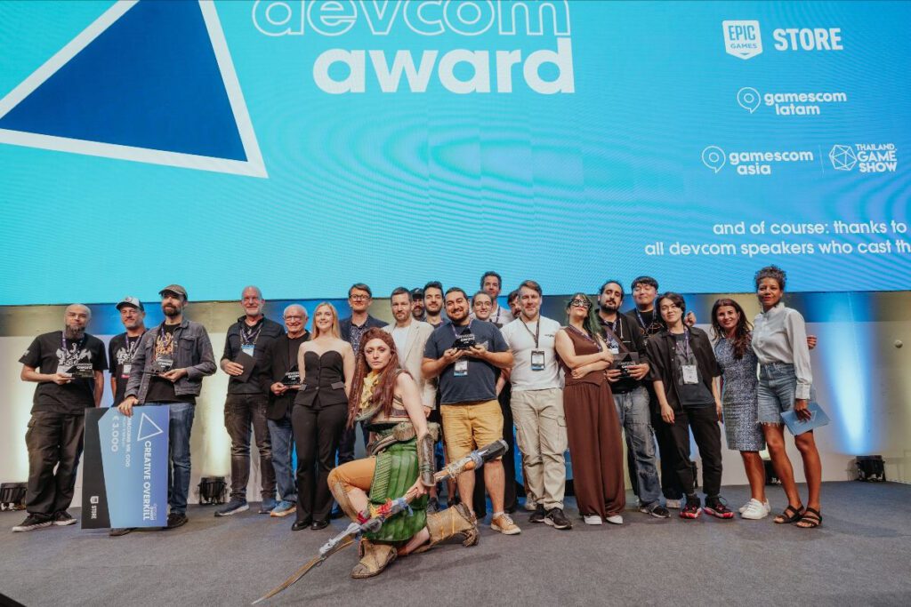 Indicados e vencedores do devcom awards 2025