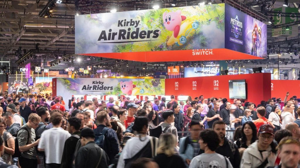 gamescom 2025 foto panorâmica do pavimento