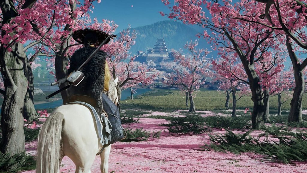 Ghost of Yotei - cerejeiras - artwork