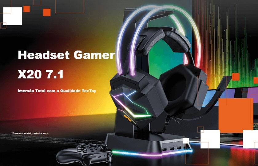 Headset Gamer X20 - Tec Toy