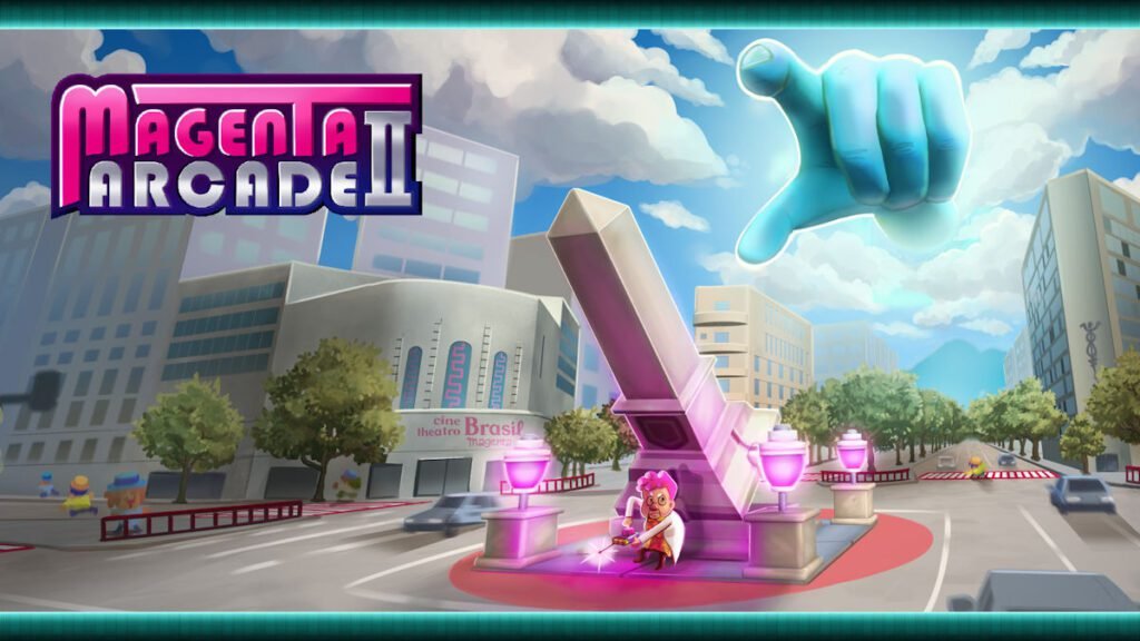 Premiado estúdio de Dandara revela Magenta Arcade II, a sequência explosiva e divertida em que você comanda a ação com o próprio dedo