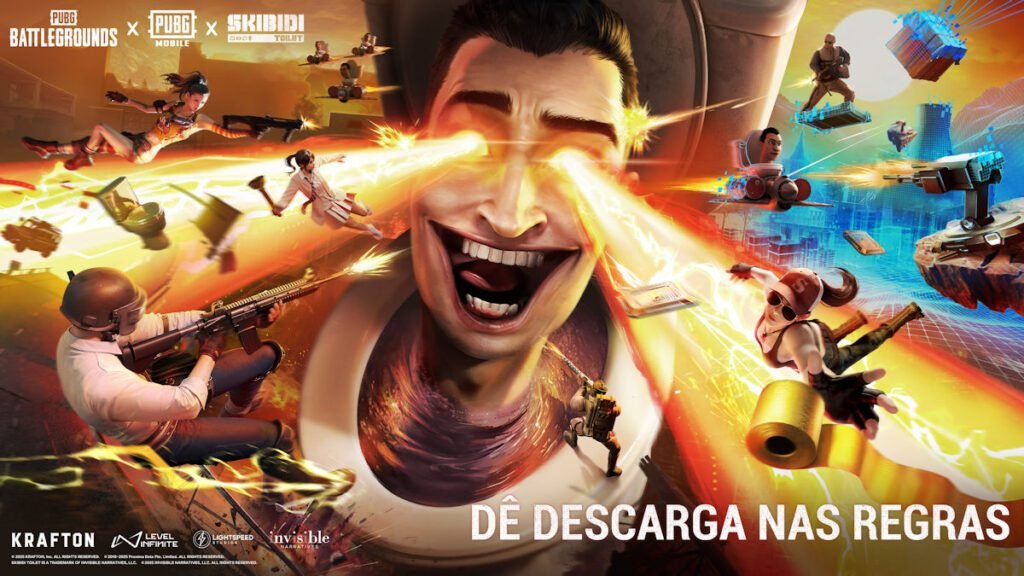 PUBG BATTLEGROUNDS X PUBG MOBILE X Skibidi Toilet artwork