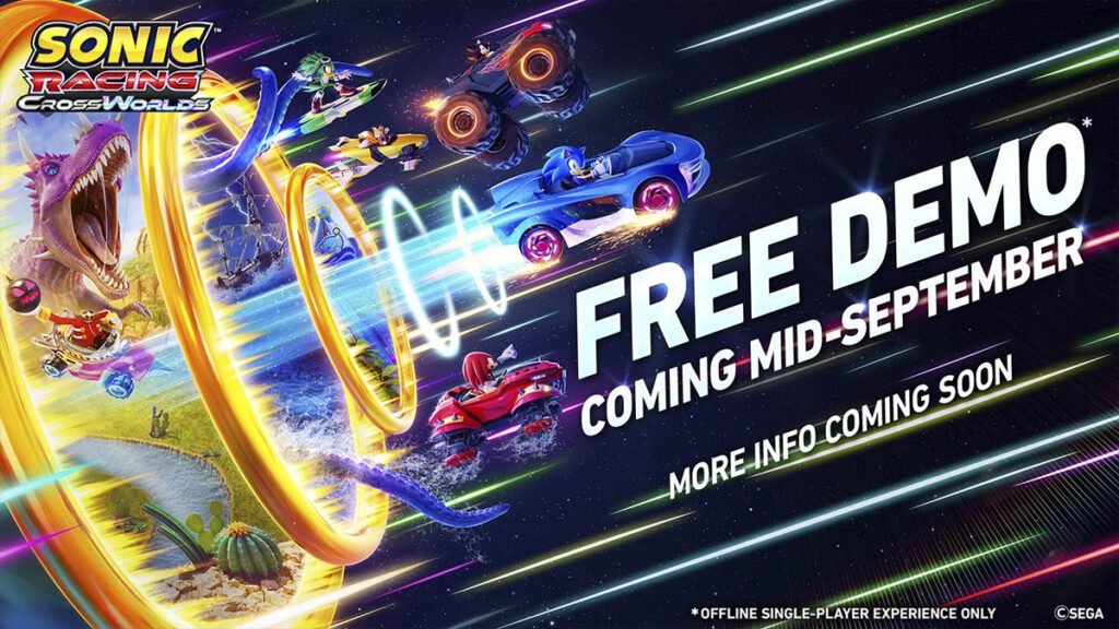 SEGA anuncia demo single-player de Sonic Racing: CrossWorlds