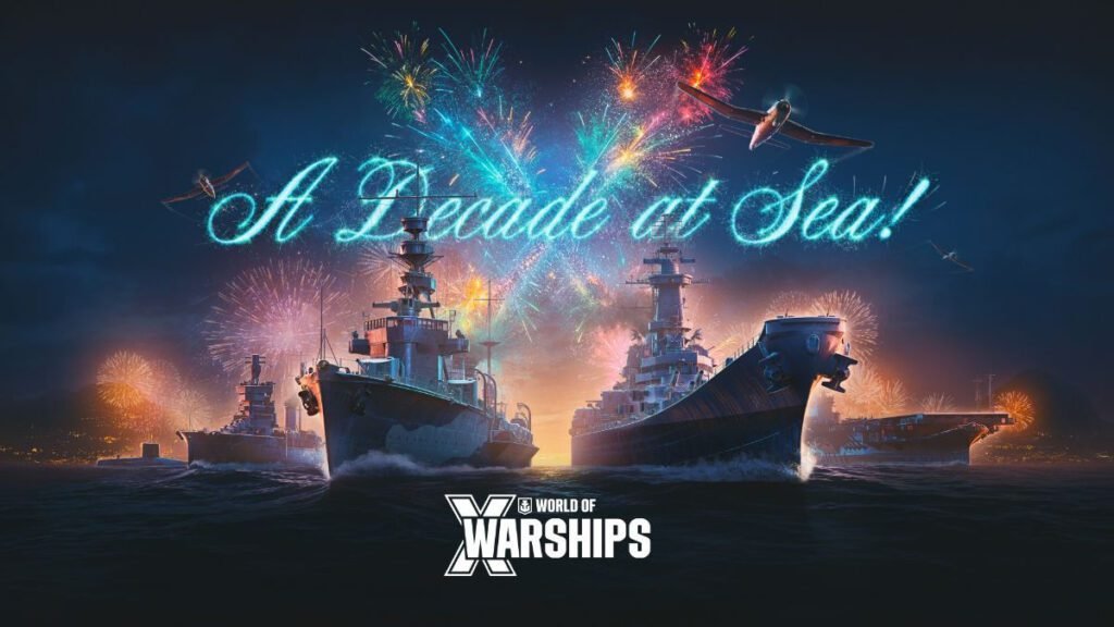 World of Warships 10 anos artwork