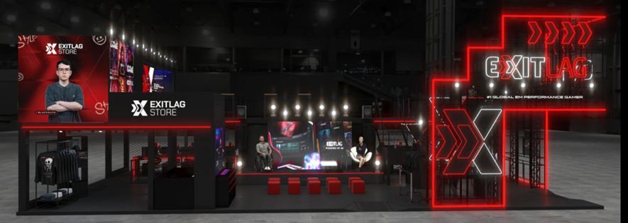 Exit Lag estande BGS2025 artwork