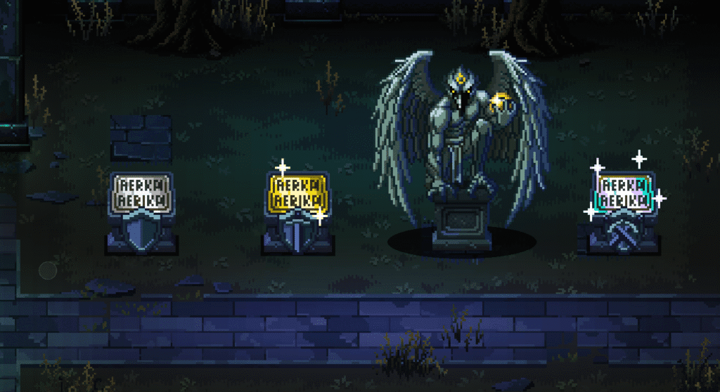 Exemplo do Vanguards' Hall, onde os apoiadores terão sua própria placa ou estátua individual dedicada a eles, dependendo do nível de recompensa prometido