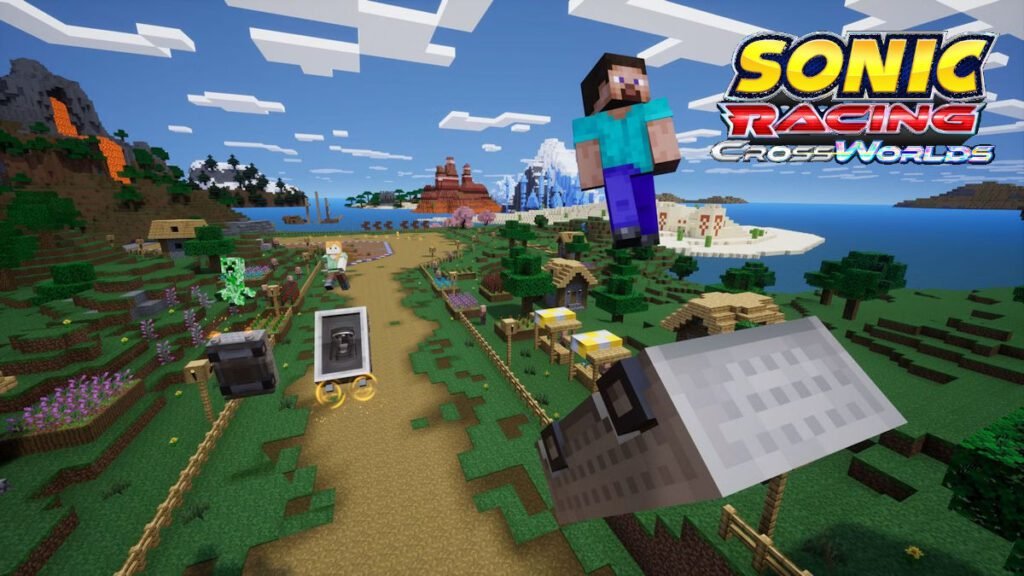 Pacote de Minecraft para Sonic Racing: CrossWorlds já disponível