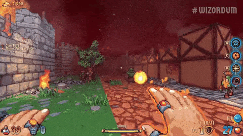 Wizordum gameplay outside