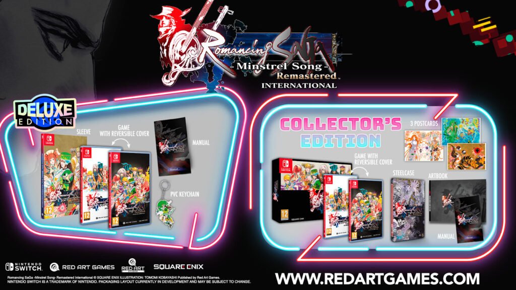 Edições físicas -Minstrel Song- Remastered International